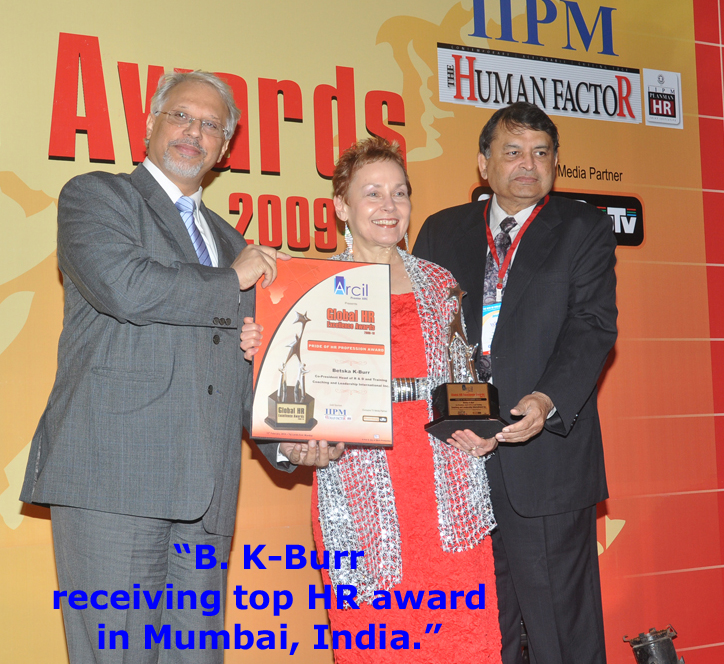 receiving top HR award in